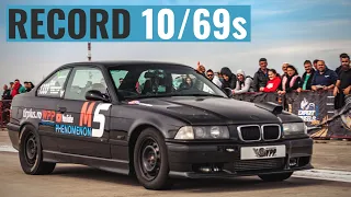 BMW E36 1.6 TURBO - RECORD 10.69s