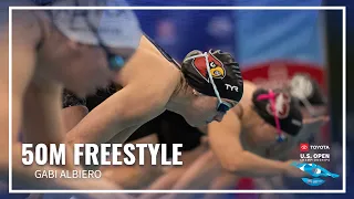 Gabi Albiero Finishes with Gold in Women's 50M Freestyle | 2022 Toyota U.S. Open