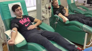 Запорожье. Доноры сдают кровь на областной станции переливания крови