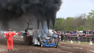 Probably the most Smoking Tractor Puller in The World | The Old Sled-Dog | Tractor Pulling Denmark