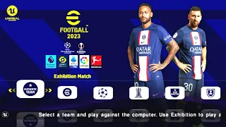 eFootball Pes 2023 PPSSPP Android Offline Update Kits Real Faces Stadium & Full Transfer Graphics HD