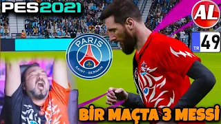 1 MAÇTA 3 MESSİ! RAKİP PARIS SAINT GERMAIN! ŞAMPİYONLAR LİGİ! | PES 2021 ANALİG #49