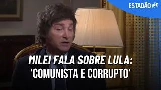 MILEI chama LULA de 'comunista' e diz que, se eleito, não se reunirá com brasileiro