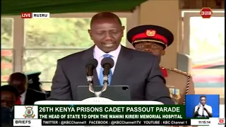 H.E Ruto commends the state dept for correctional services for planting 443,000 trees in prisons