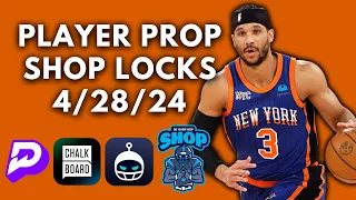 PRIZEPICKS SLEEPER NBA PLAYOFF FREE PICKS! - 4/28/24 - BEST PLAYER PROP SHOP PAYLAYS! - NBA BETS