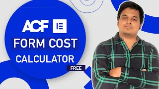 WordPress cost calculator using ACF and Elementor [100% Free]