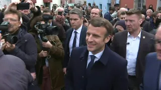 Presidential election: Emmanuel Macron campaigns in western France | AFP