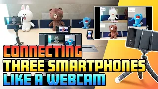 Connecting Three Smartphones with CameraFi Live like a Webcam in OBS