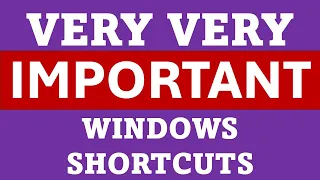 Windows shortcuts Part 1  in Telugu