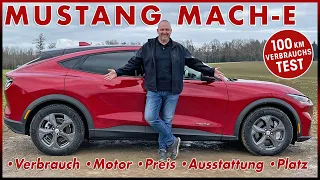 2022 Ford Mustang Mach-E 100 km Verbrauch Test | Reichweite Laden Motor Preis Daten Review Deutsch