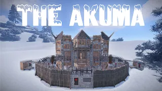 THE AKUMA • Roof Bunkers • 2x1 • Funnel Wall • Open Core • Roof Peaks • Small Group Base Tutorial