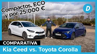 KIA Ceed vs Toyota Corolla: ¿cuál es el MEJOR compacto con etiqueta ECO? | Comparativa |Diariomotor