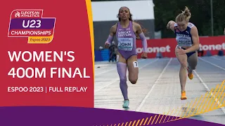 Incredible finish 🤯 Women's 400m final replay | Espoo 2023