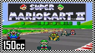 Super Mario Kart 2 🏁 Luigi: All Tracks [100%/Hack/Playthrough/English/HD] +Credits