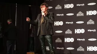 Richie Sambora of Bon Jovi interviewed after the band's 2018 Rock Hall induction