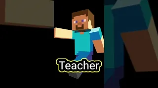 If Minecraft Was A School 🤩🤩 || #trending #werollin || @Herobrine @Null || #shorts