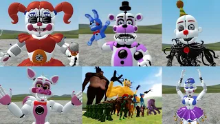 ALL Five Nights at Freddy's Sister Loaction NPCs ANIMATRONICS In Garry's Mod!