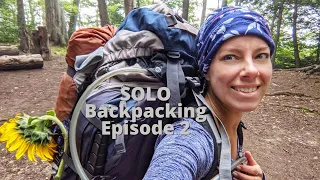 Solo Female Backpacking Porcupine Mountains - Ep. 2 Mirror Lk to Lk Superior