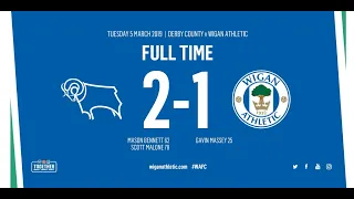 HIGHLIGHTS: Derby County 2 Wigan Athletic 1 - 05/03/2019