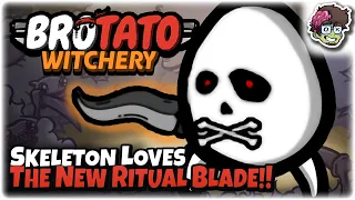 Skeleton LOVES the New Ritual Blade!! | Brotato: Modded