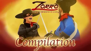 Zorro the Chronicles | Episode 7 - 9 | 1 Hour COMPILATION | Superhero cartoons