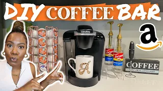 DIY Coffee Bar | Must Haves From Amazon For Coffee Lovers | Affordable Home Decor Projects