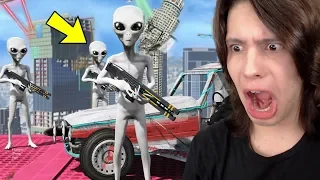 JOGANDO GTA 5 COMO UM ALIEN!!