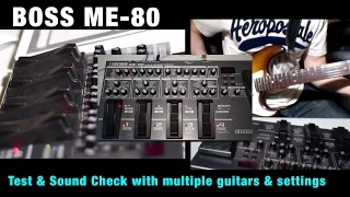 BOSS ME-80 Guitar Pedal - Complete Demo (pt1)