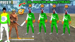 First Time Break 99+ Pakistani Winning Streaks ⚡ With Random 3 Attitude Girl 🥵 Garena Free Fire 🔥