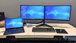 Dual monitors and docking station training video