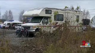 Anchorage takes step to stop the flow of traffic and vehicles at Cuddy Park homeless camp
