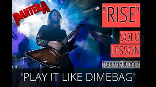 'PLAY IT LIKE DIMEBAG' #4 - PANTERA / RISE solo by Attila Vörös (difficulty level 9/10)