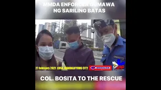 COL BOSITA NAGALIT SA GINAWANG PAGHULI NG MMDA SA RIDER DAHIL SA BACK RIDE NITI NA NKA TSINELAS