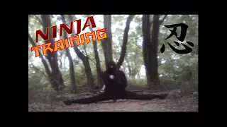 Ninja Training Montage 3: Splits & Kicks In The Forest