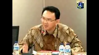 Wagub Bpk. Basuki T. Purnama Menerima Paparan Dinas Pekerjaan Umum - Part 1