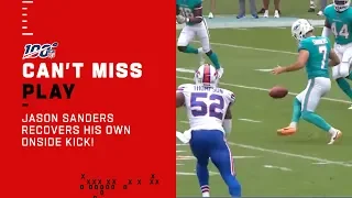 Jason Sanders Recovers His Own Onside Kick!