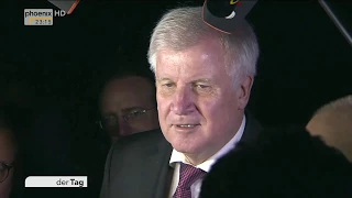 Horst Seehofer zum Auftakt der Sondierungsgespräche für die Jamaika-Koalition am 18.10.17