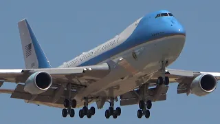 Boeing 747 Air Force One  beautiful  landing