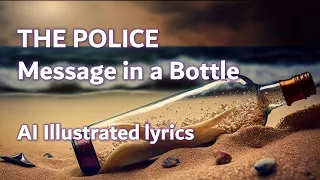 The Police, Message in a Bottle | AI Illustrated LYRICS | Minimalist style
