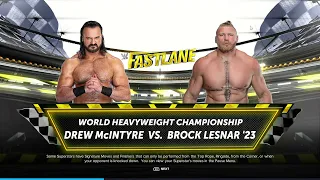WWE 2K24 - Drew McIntyre vs. Brock Lesnar | Extreme Rules Title Showdown