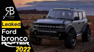 The All New Ford Bronco Raptor 2022 - 2023 | Leaked | Interior & Exterior | Coming Soon | USA