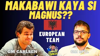 MAKAKABAWI SI MAGNUS OR MASUSUKI NA!? Carlsen vs MVL! European Chess Club 2023