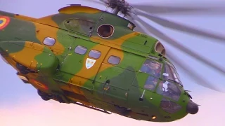 IAR 330 Puma Helicopter - Amazing Display Flight @ BIAS2015 - Romanian Air Force - Low Flying