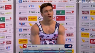 Top 3 in Men's Pommel Horse Final - 2022 Cottbus Gymnastics Apparatus World Cup