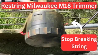 Two Ways to Restring the Milwaukee M18 String Trimmer