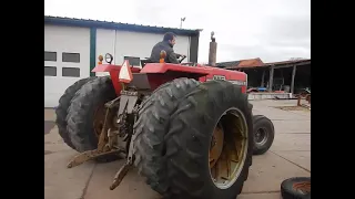 Massey Ferguson 1155 V-8 @ HappyOldIron Antique tractors in Belgium