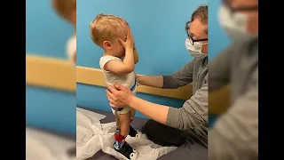 Toddler with Spina Bifida Works Towards First Steps