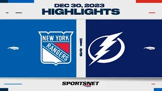 NHL Highlights | Rangers vs. Lightning - December 30, 2023