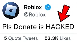 Pls Donate just got HACKED? (Roblox)