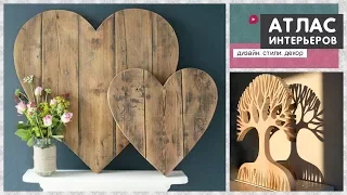 Wood decor DIY ideas. Wooden craft and room decor. Creative wooden decoration ideas for home